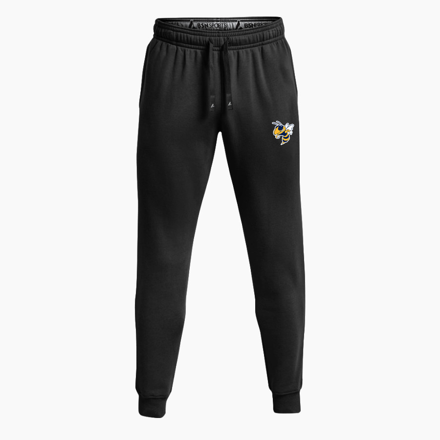 ITHACA HIGH SCHOOL YELLOW JACKETS BSN SPORTS Men's Cotton Rich Fleece Joggers