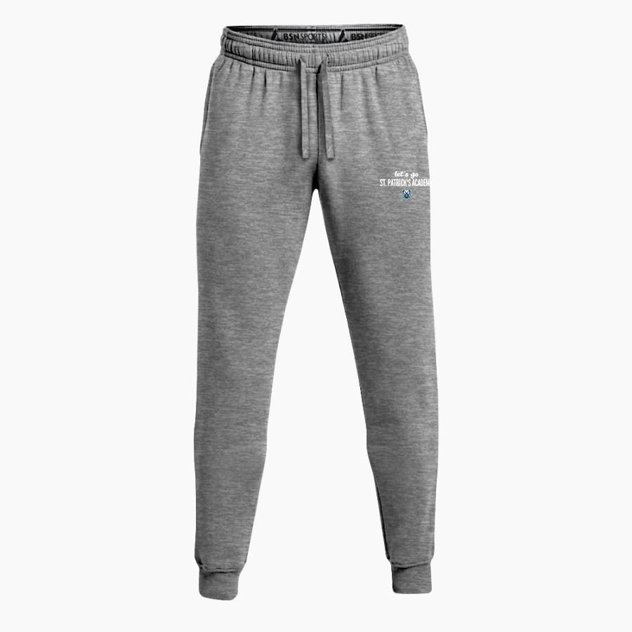 St. Patrick's Academy Wolfhounds <span class="pdp-name-mascot">Great Falls Central Catholic H S Mustangs</span> BSN SPORTS Men's Cotton Rich Fleece Joggers