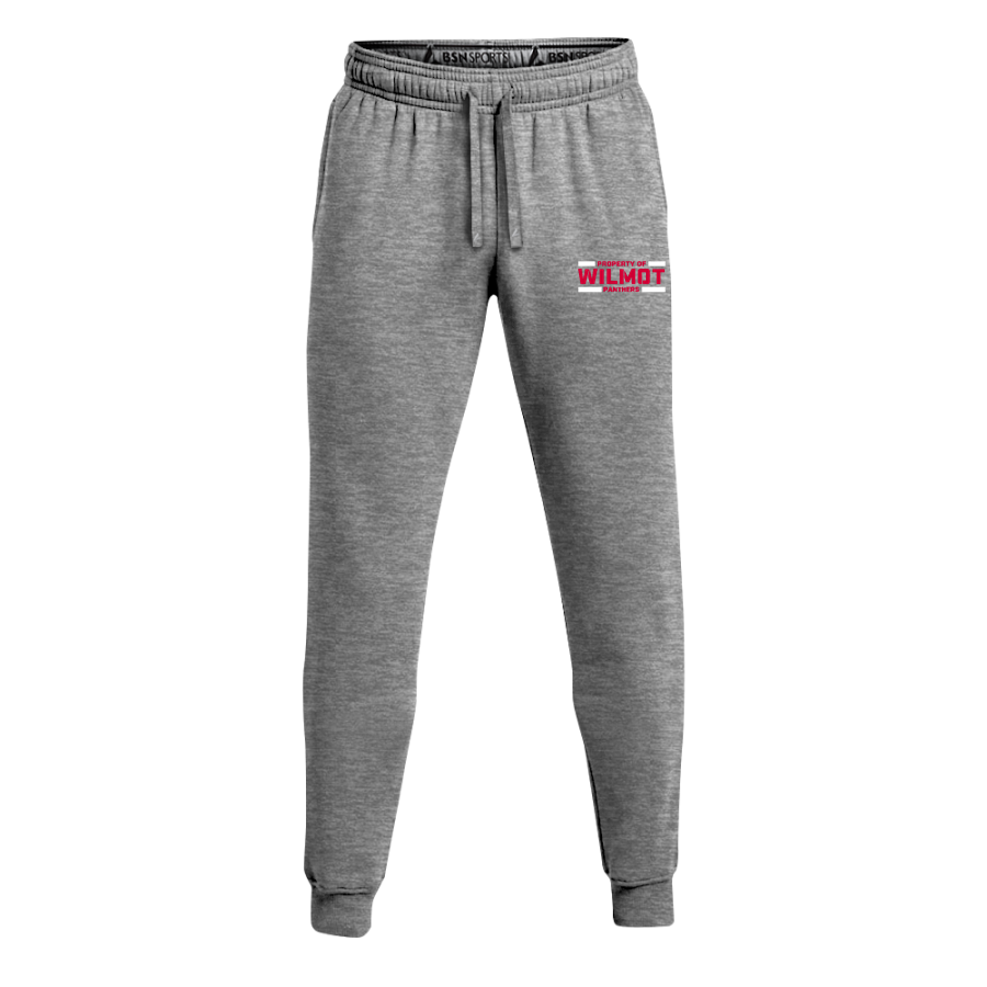 WILMOT UNION HIGH SCHOOL PANTHERS <span class="pdp-name-mascot">WILMOT PANTHERS</span> BSN SPORTS Youth Cotton Rich Fleece Joggers