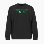 WEST MONONA HIGH SCHOOL SPARTANS BSN SPORTS Men's Cotton Rich Fleece Crew Neck Front Thumbnail