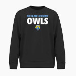 The GLOBE Academy Owls BSN SPORTS Men's Cotton Rich Fleece Crew Neck Front Thumbnail