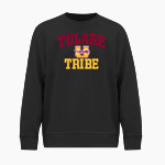 TULARE UNION HIGH SCHOOL REDSKINS <span class="pdp-name-mascot">TULARE TRIBE</span> BSN SPORTS Men's Cotton Rich Fleece Crew Neck Front Thumbnail