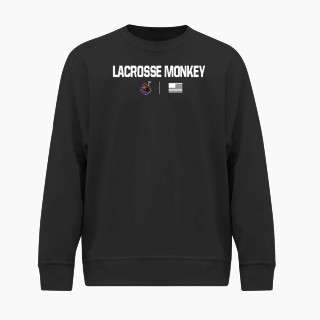 BSN SPORTS Men's Cotton Rich Fleece Crew Neck