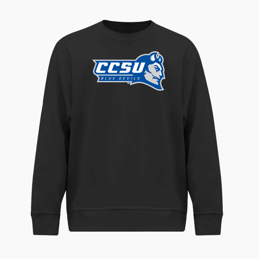 CCSU Blue Devils BSN SPORTS Men's Cotton Rich Fleece Crew Neck