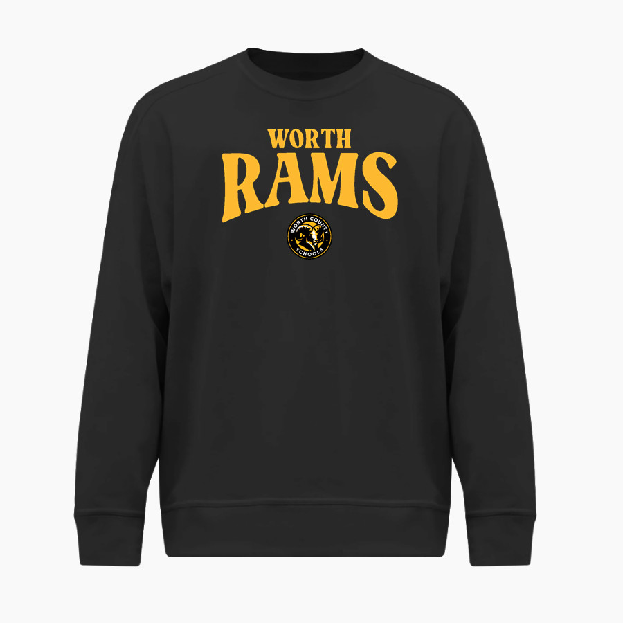 Worth Rams BSN SPORTS Men's Cotton Rich Fleece Crew Neck