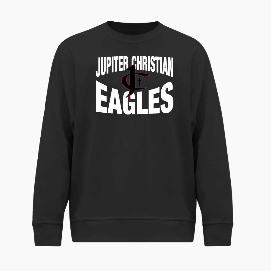 Jupiter Christian Eagles BSN SPORTS Men's Cotton Rich Fleece Crew Neck