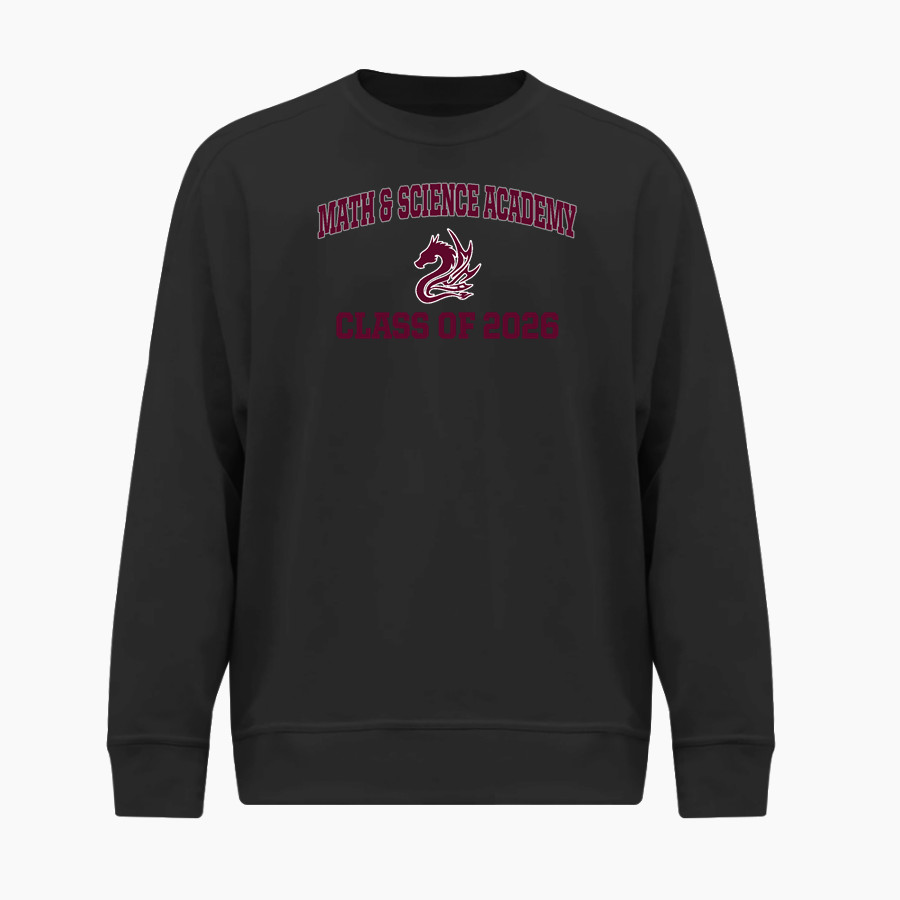 Math & Science Academy Dragons <span class="pdp-name-mascot">Math & Science Academy Dragons</span> BSN SPORTS Men's Cotton Rich Fleece Crew Neck