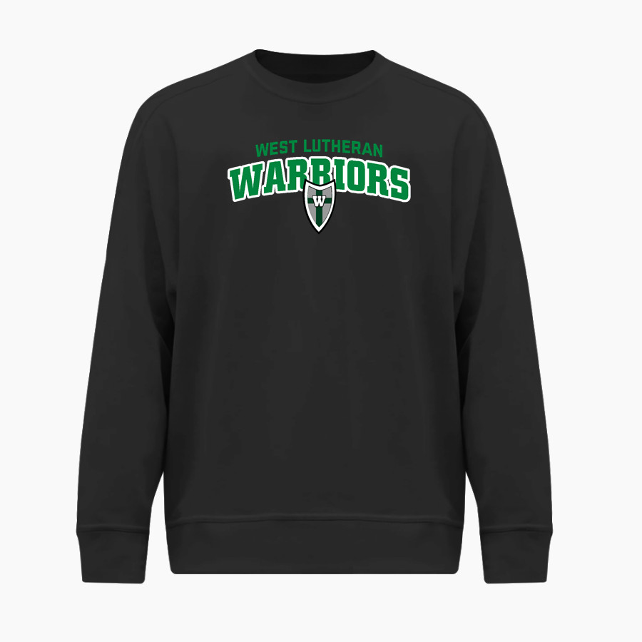 West Lutheran Warriors BSN SPORTS Men's Cotton Rich Fleece Crew Neck