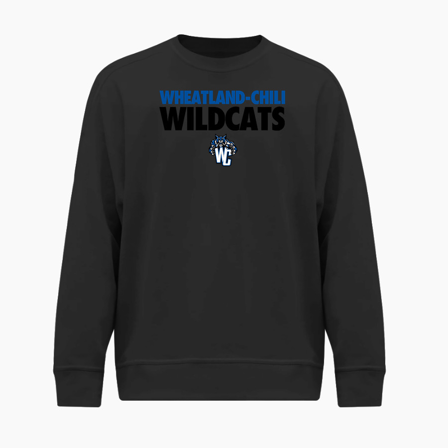 Wheatland-Chili Wildcats BSN SPORTS Men's Cotton Rich Fleece Crew Neck