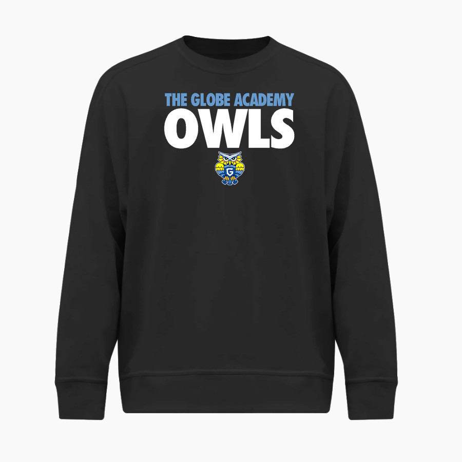 The GLOBE Academy Owls BSN SPORTS Men's Cotton Rich Fleece Crew Neck