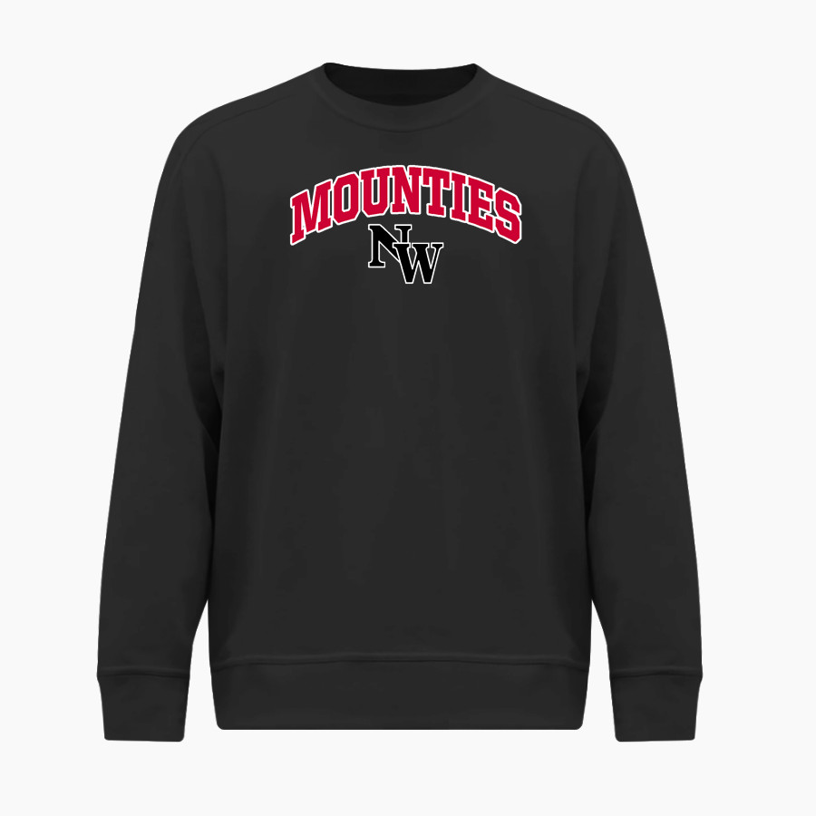 Northwest Mounties BSN SPORTS Men's Cotton Rich Fleece Crew Neck