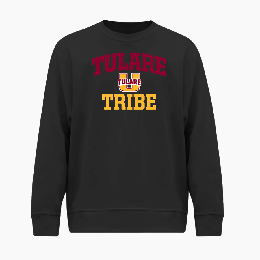 TULARE UNION HIGH SCHOOL REDSKINS <span class="pdp-name-mascot">TULARE TRIBE</span> BSN SPORTS Men's Cotton Rich Fleece Crew Neck