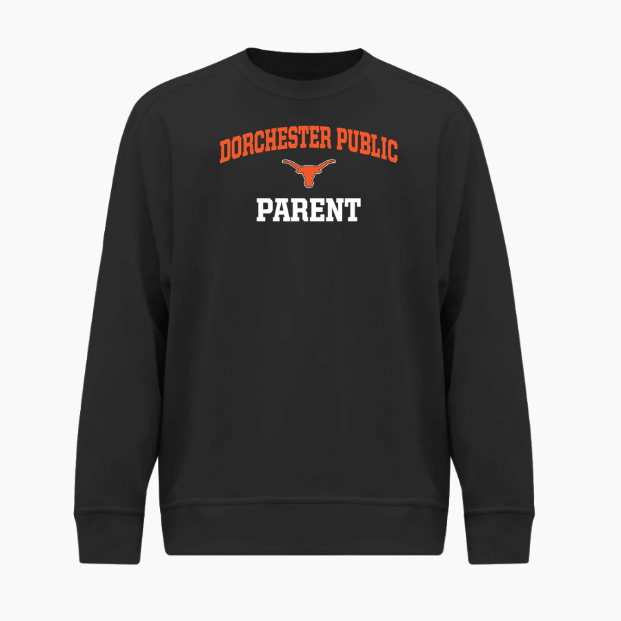 DORCHESTER PUBLIC HIGH SCHOOL LONGHORNS BSN SPORTS Men's Cotton Rich Fleece Crew Neck