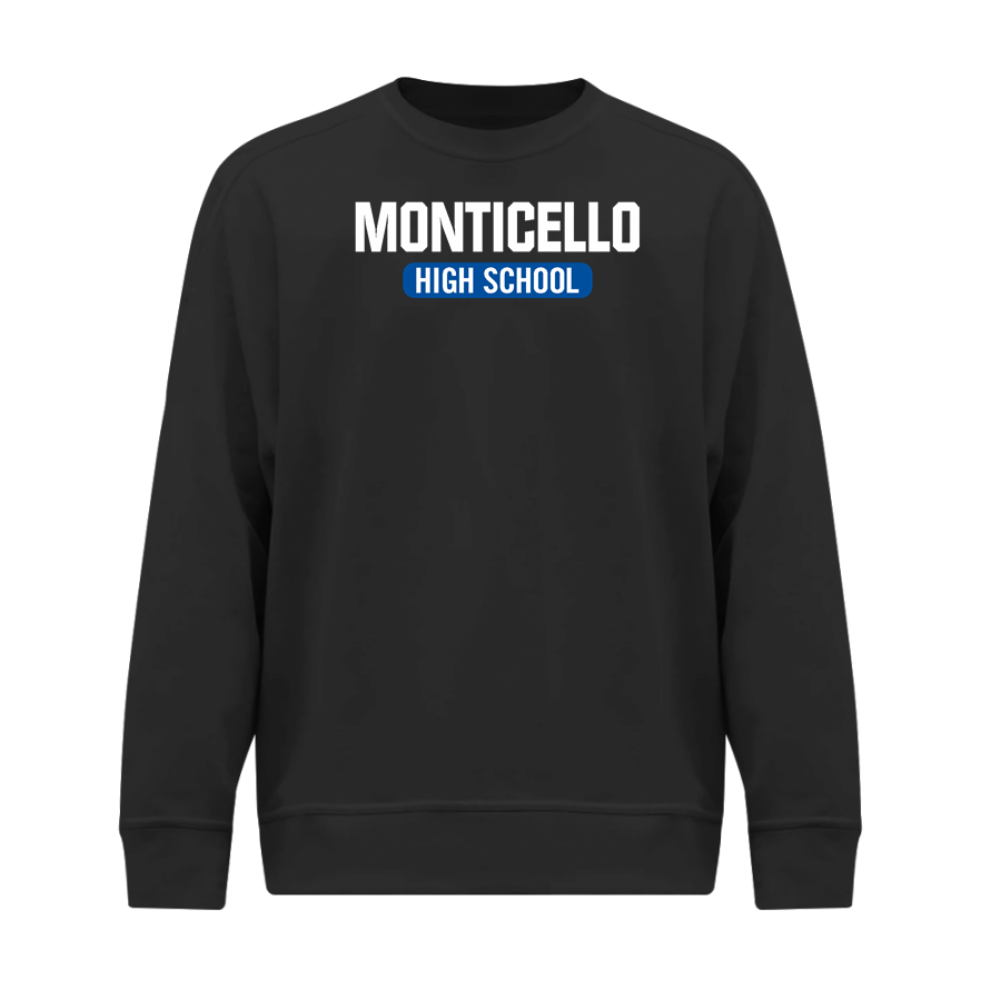 Monticello Panthers <span class="pdp-name-mascot">Monticello Panthers</span> BSN SPORTS Men's Cotton Rich Fleece Crew Neck