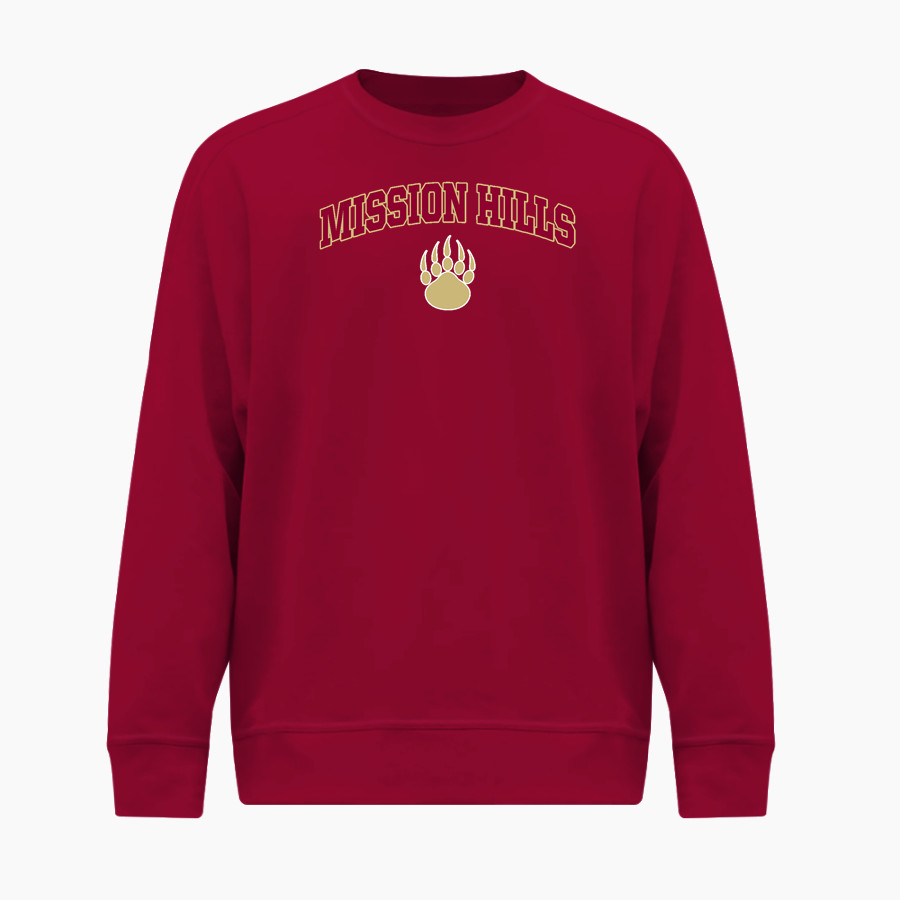 MISSION HILLS HIGH SCHOOL GRIZZLIES <span class="pdp-name-mascot">MISSION HILLS GRIZZLIES</span> BSN SPORTS Men's Cotton Rich Fleece Crew Neck