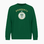 LEGACY CHRISTIAN WARRIORS BSN SPORTS Men's Cotton Rich Fleece Crew Neck Front Thumbnail