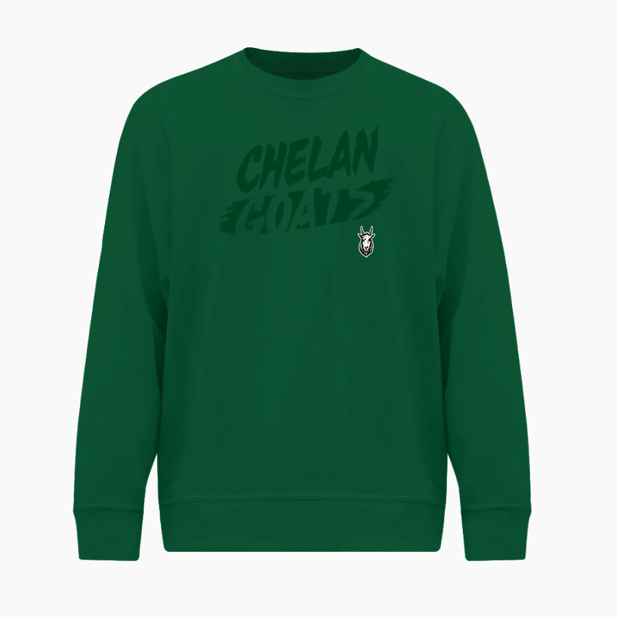 CHELAN HIGH SCHOOL GOATS <span class="pdp-name-mascot">CHELAN GOATS</span> BSN SPORTS Men's Cotton Rich Fleece Crew Neck