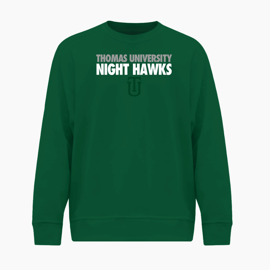 Thomas University Night Hawks <span class="pdp-name-mascot">Thomas University Night Hawks</span> BSN SPORTS Men's Cotton Rich Fleece Crew Neck