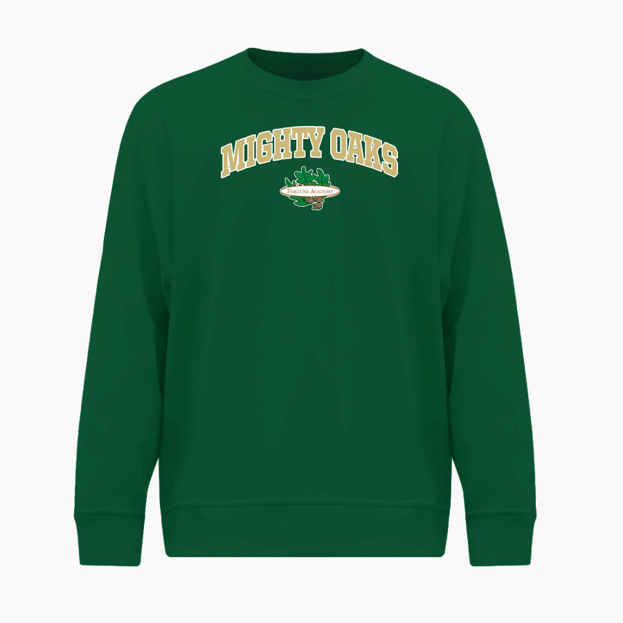 Fortune Academy Mighty Oaks online store BSN SPORTS Men's Cotton Rich Fleece Crew Neck
