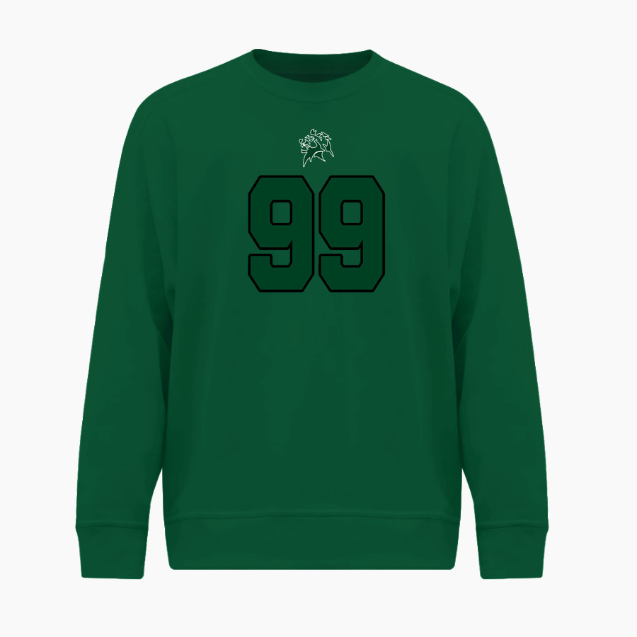 Genoa Christian Academy Lions <span class="pdp-name-mascot">Genoa Christian Academy Lions</span> BSN SPORTS Men's Cotton Rich Fleece Crew Neck