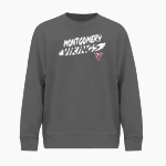 Montgomery Vikings BSN SPORTS Men's Cotton Rich Fleece Crew Neck Front Thumbnail