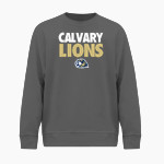 Calvary Lions BSN SPORTS Men's Cotton Rich Fleece Crew Neck Front Thumbnail