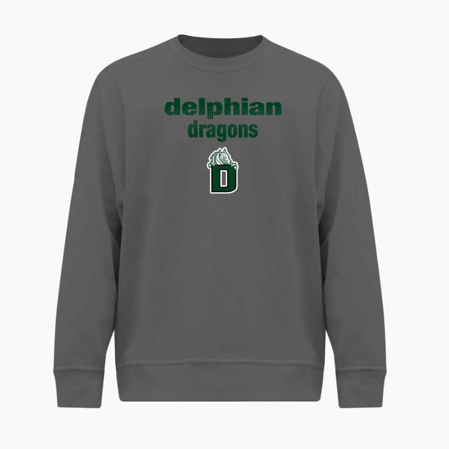 Delphian Dragons <span class="pdp-name-mascot">Delphian Dragons</span> BSN SPORTS Men's Cotton Rich Fleece Crew Neck