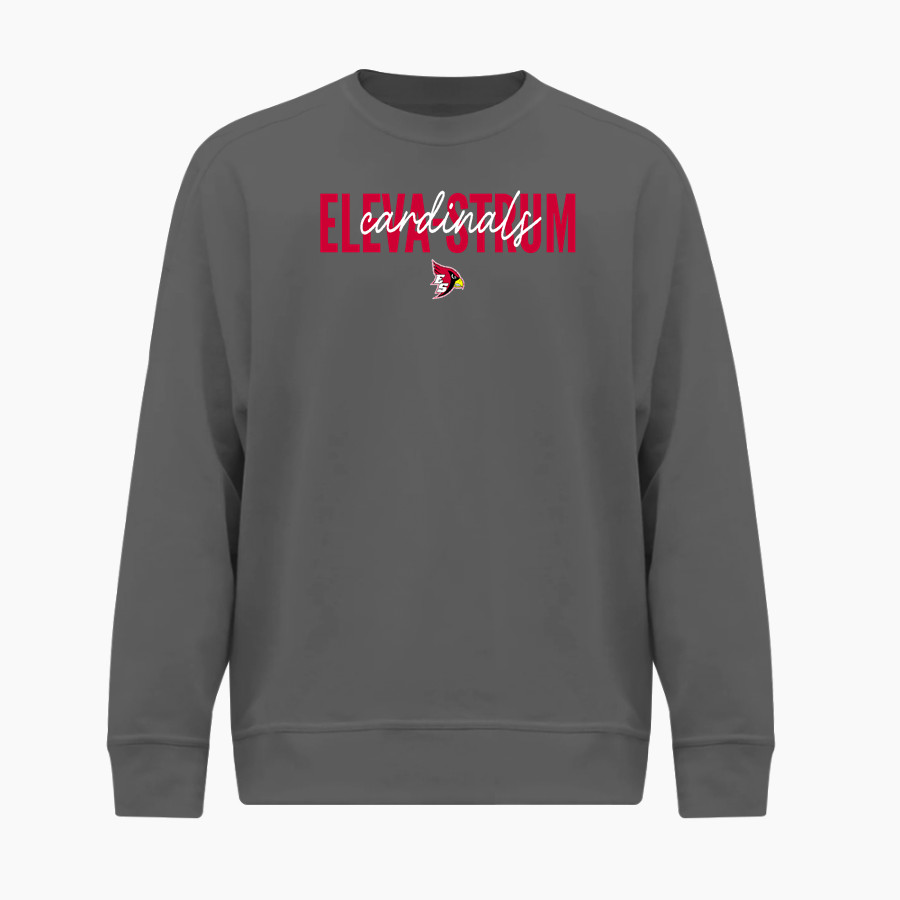 Eleva-Strum Cardinals <span class="pdp-name-mascot">Eleva-Strum Cardinals</span> BSN SPORTS Men's Cotton Rich Fleece Crew Neck
