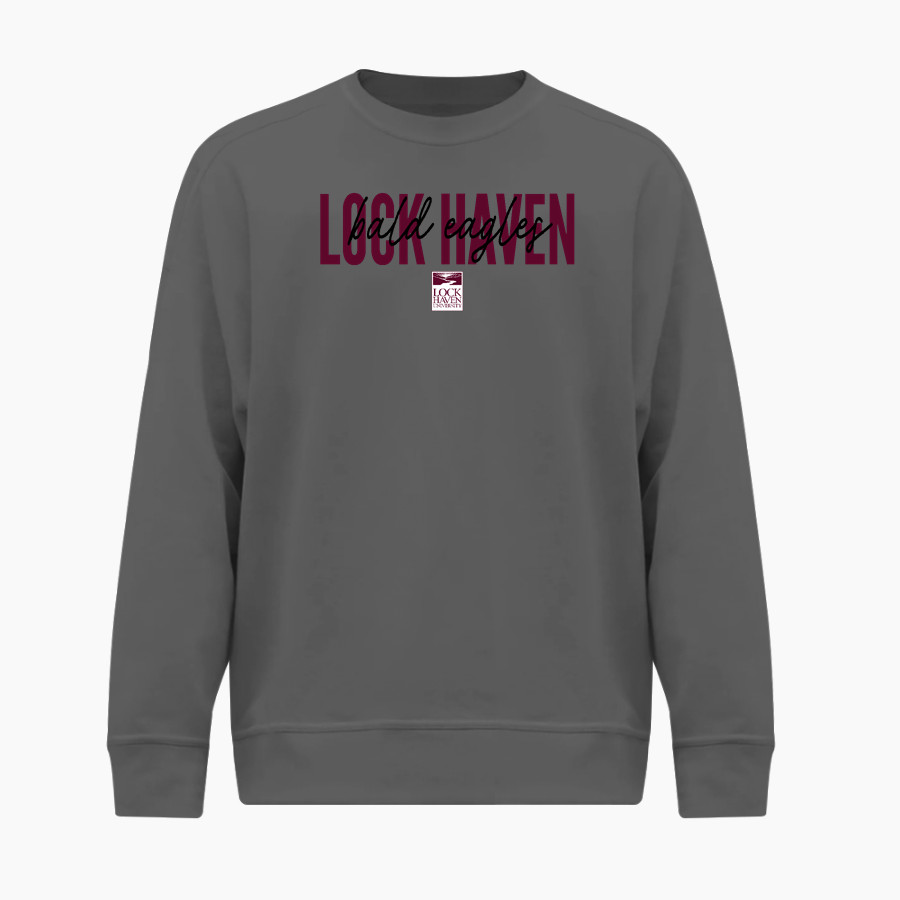 Lock Haven Bald Eagles <span class="pdp-name-mascot">Lock Haven University Bald Eagles</span> BSN SPORTS Men's Cotton Rich Fleece Crew Neck