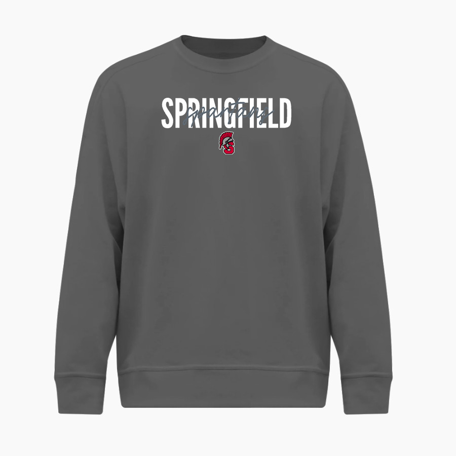SPRINGFIELD SPARTANS The Online Store BSN SPORTS Men's Cotton Rich Fleece Crew Neck