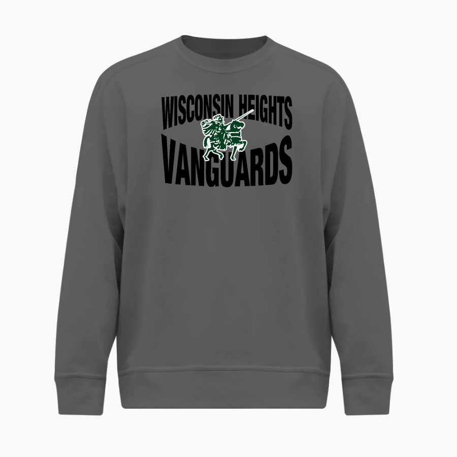 Wisconsin Heights High School Vanguards BSN SPORTS Men's Cotton Rich Fleece Crew Neck
