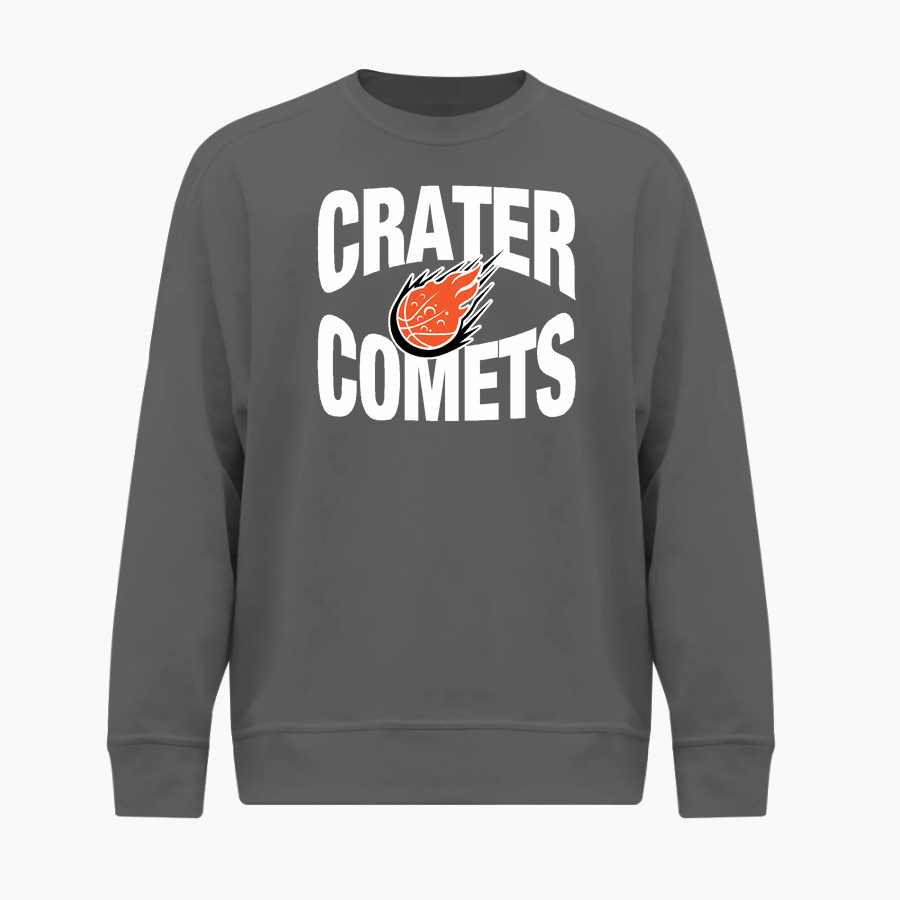 Crater Comets BSN SPORTS Men's Cotton Rich Fleece Crew Neck