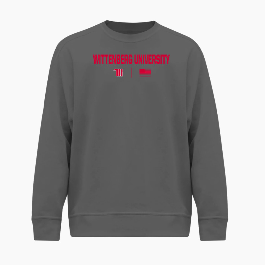 Wittenberg University Tigers <span class="pdp-name-mascot">Wittenberg University Tigers</span> BSN SPORTS Men's Cotton Rich Fleece Crew Neck