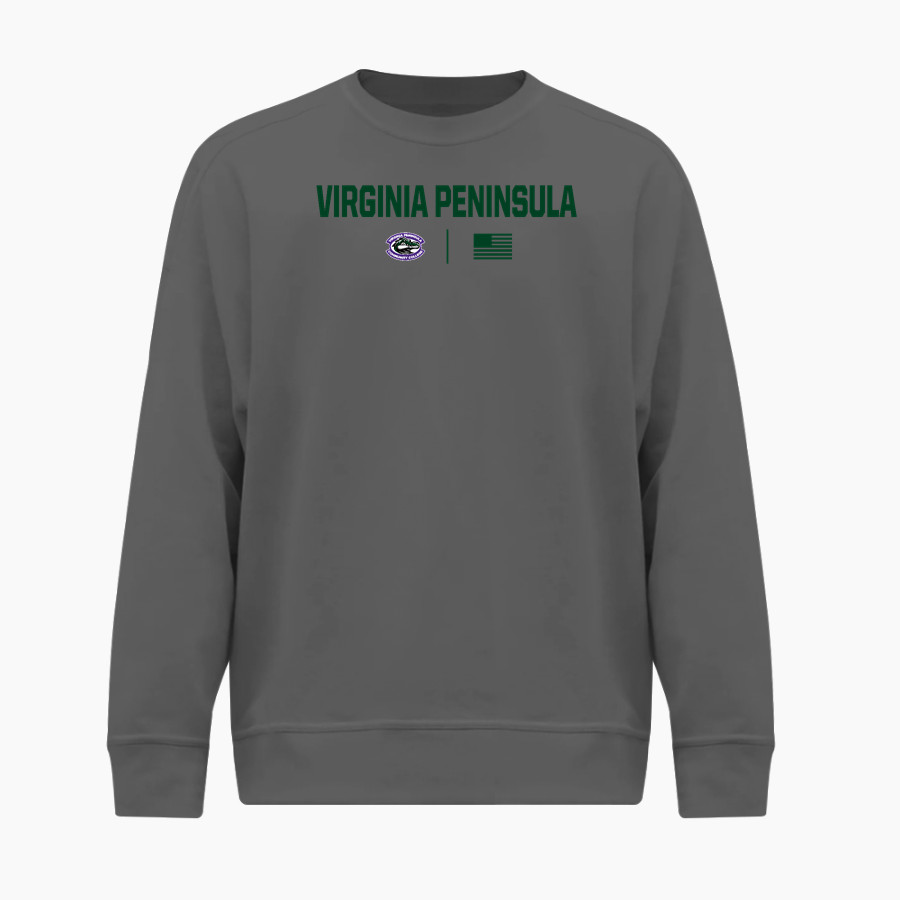 Virginia Peninsula Gators <span class="pdp-name-mascot">Virginia Peninsula Community College Gators</span> BSN SPORTS Men's Cotton Rich Fleece Crew Neck