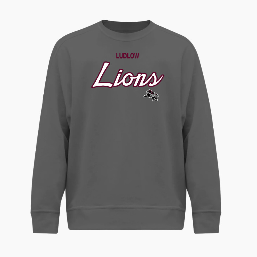 Ludlow Lions <span class="pdp-name-mascot">Lions</span> BSN SPORTS Men's Cotton Rich Fleece Crew Neck