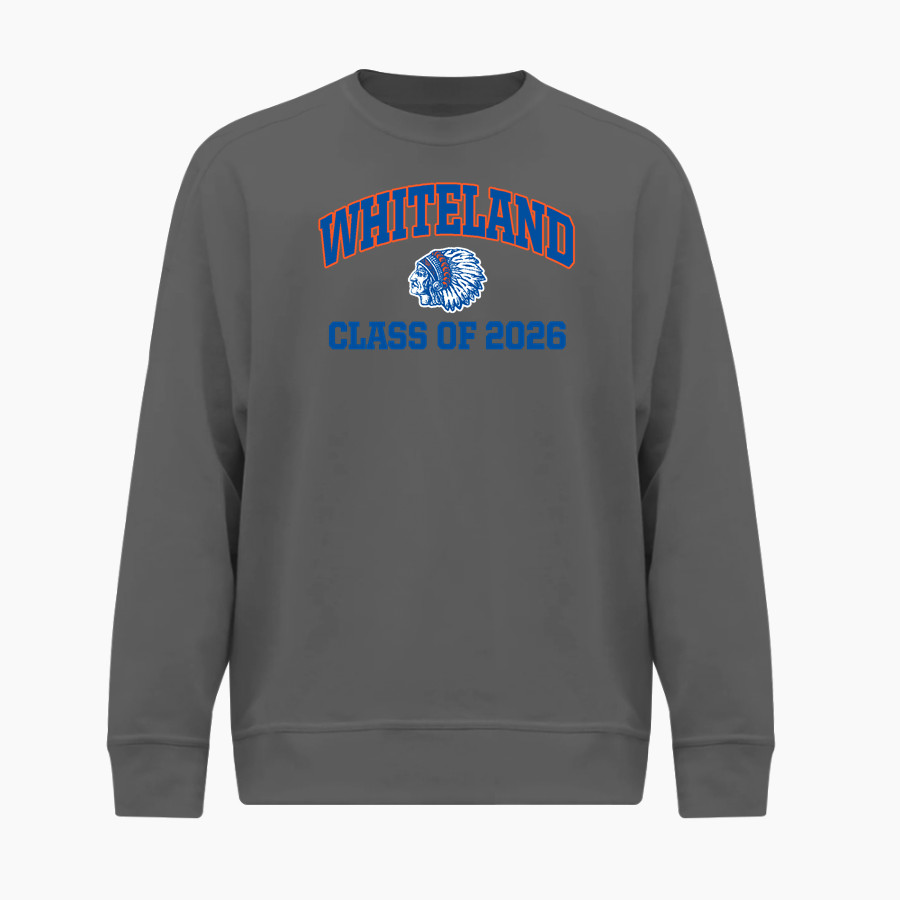 Whiteland Warriors BSN SPORTS Men's Cotton Rich Fleece Crew Neck