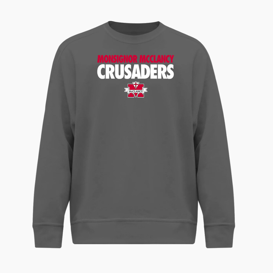 Monsignor McClancy Crusaders <span class="pdp-name-mascot">Monsignor McClancy Crusaders</span> BSN SPORTS Men's Cotton Rich Fleece Crew Neck
