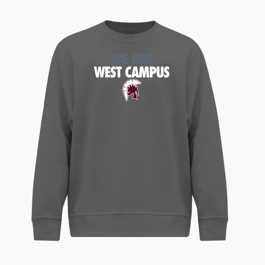 WEST CAMPUS HIGH SCHOOL WARRIORS <span class="pdp-name-mascot">WEST CAMPUS WARRIORS</span> BSN SPORTS Men's Cotton Rich Fleece Crew Neck