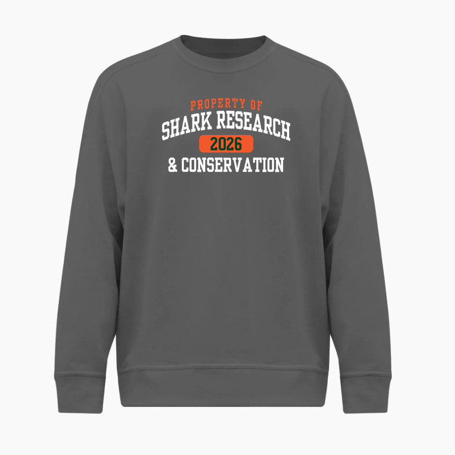 Shark Research & Conservation The Official Online Store <span class="pdp-name-mascot">SRC Sharks</span> BSN SPORTS Men's Cotton Rich Fleece Crew Neck