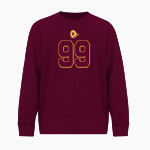 University of Minnesota Morris Cougars <span class="pdp-name-mascot">University of Minnesota Morris Cougars</span> BSN SPORTS Men's Cotton Rich Fleece Crew Neck Front Thumbnail