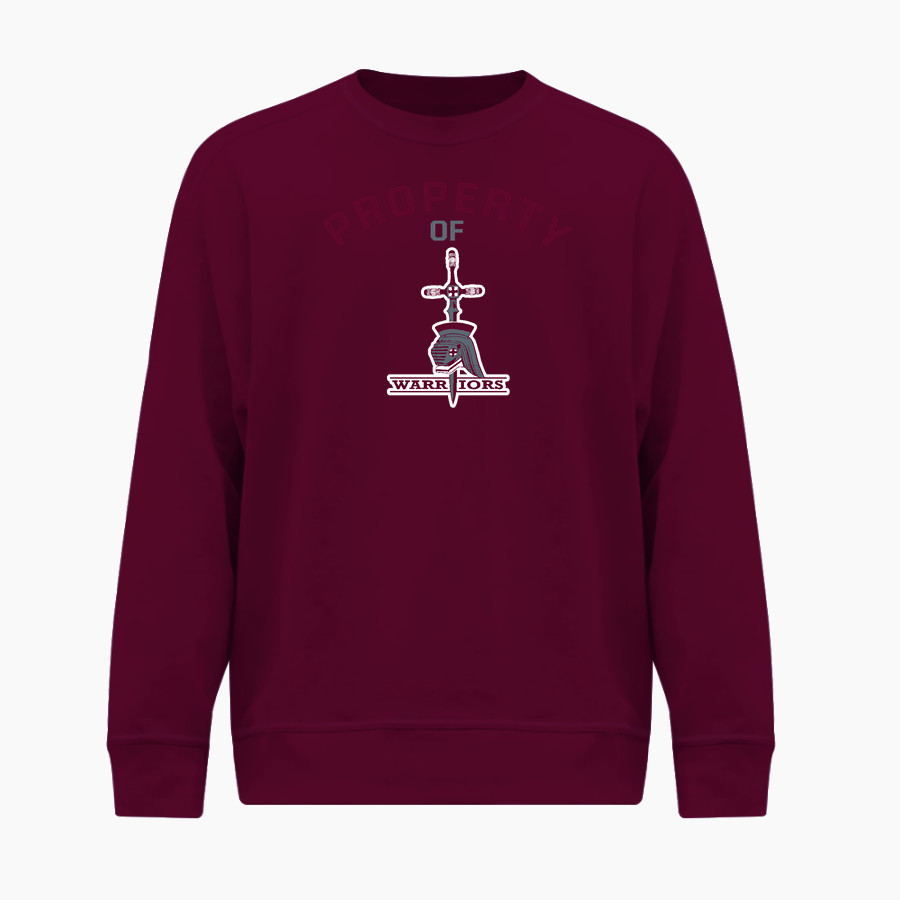 WEST SIDE CHRISTIAN SCHOOL WARRIORS <span class="pdp-name-mascot">WEST SIDE CHRISTIAN WARRIORS</span> BSN SPORTS Men's Cotton Rich Fleece Crew Neck