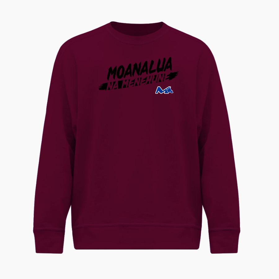 Moanalua Na Menehune <span class="pdp-name-mascot">Moanalua Menehunes</span> BSN SPORTS Men's Cotton Rich Fleece Crew Neck