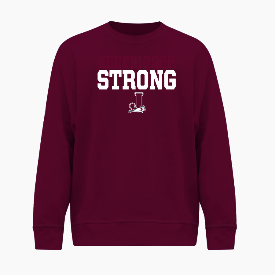 JORDAN HIGH SCHOOL BEETDIGGERS <span class="pdp-name-mascot">JORDAN BEETDIGGERS</span> BSN SPORTS Men's Cotton Rich Fleece Crew Neck
