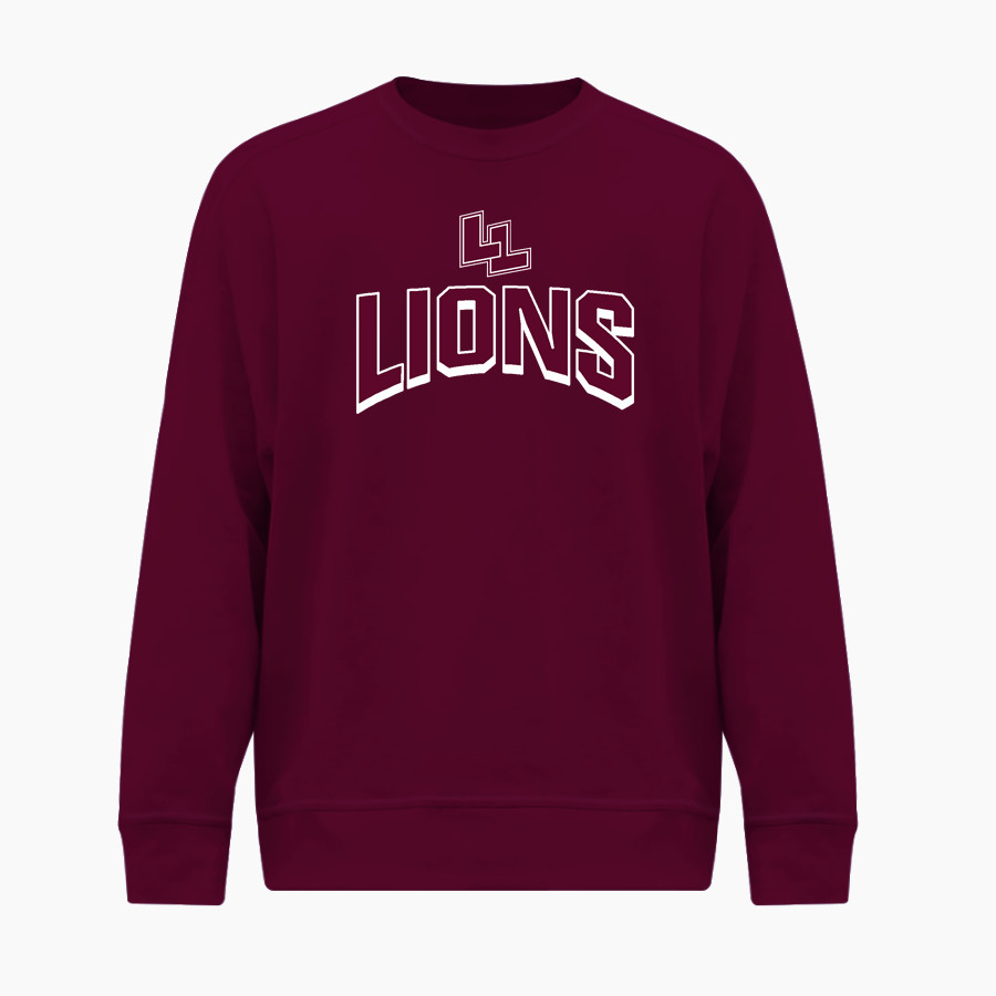 LOCKHART HIGH SCHOOL LIONS <span class="pdp-name-mascot">LOCKHART LIONS</span> BSN SPORTS Men's Cotton Rich Fleece Crew Neck