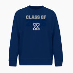 XAVIER HIGH SCHOOL HAWKS <span class="pdp-name-mascot">XAVIER HAWKS</span> BSN SPORTS Men's Cotton Rich Fleece Crew Neck Front Thumbnail