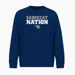 Summit Sabrecats <span class="pdp-name-mascot">Summit School Sabrecats</span> BSN SPORTS Men's Cotton Rich Fleece Crew Neck Front Thumbnail