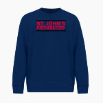 St. John's Prep Red Storm BSN SPORTS Men's Cotton Rich Fleece Crew Neck Front Thumbnail