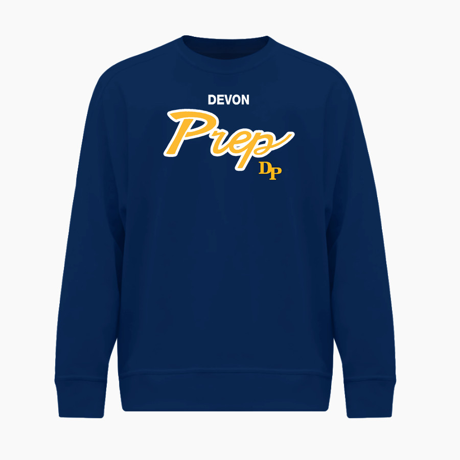 Devon Prep <span class="pdp-name-mascot">Devon Tide</span> BSN SPORTS Men's Cotton Rich Fleece Crew Neck