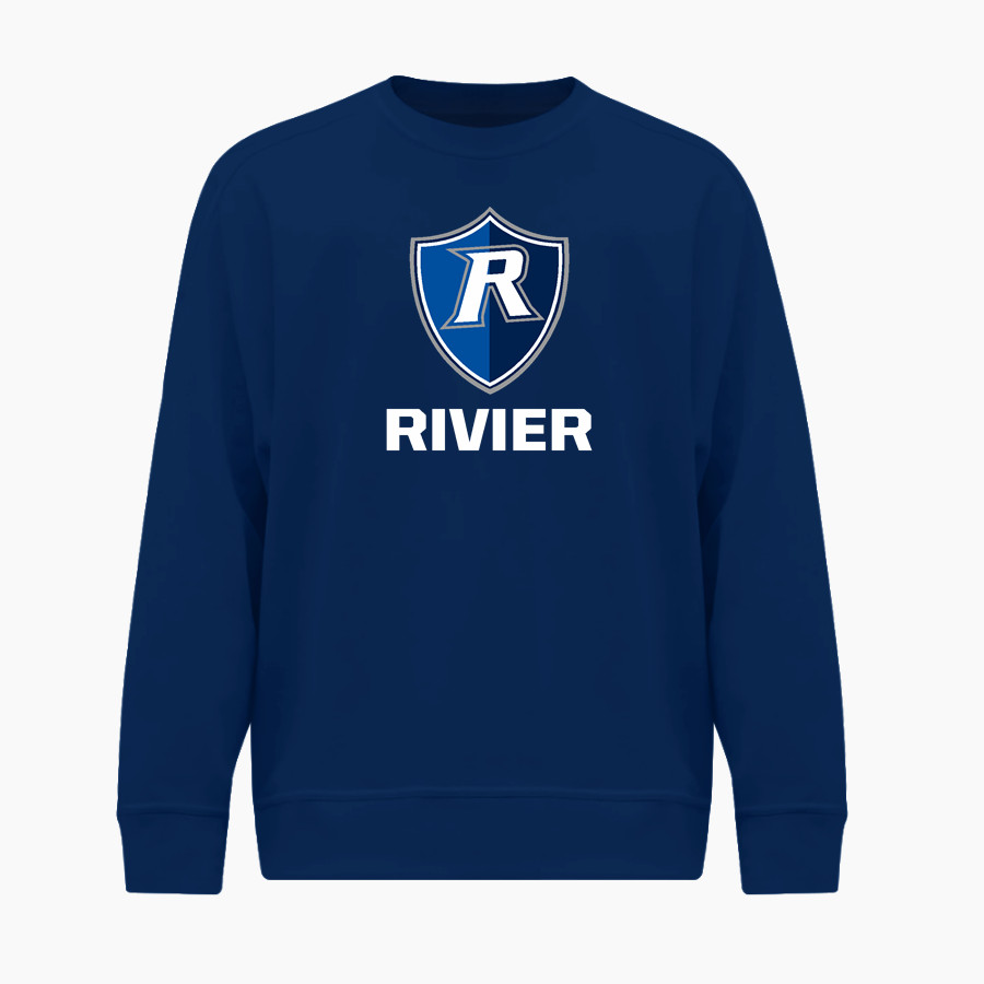 Rivier University Official Store of the Raiders BSN SPORTS Men's Cotton Rich Fleece Crew Neck