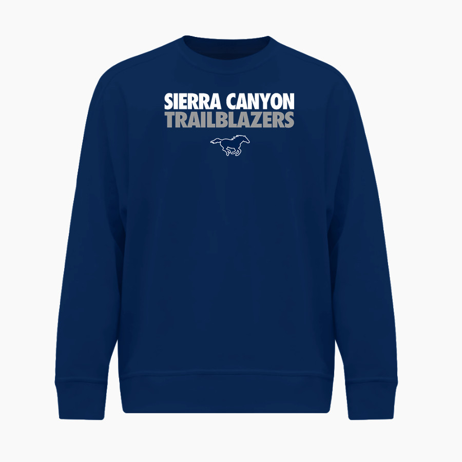 Sierra Canyon School Trailblazers Online Store BSN SPORTS Men's Cotton Rich Fleece Crew Neck